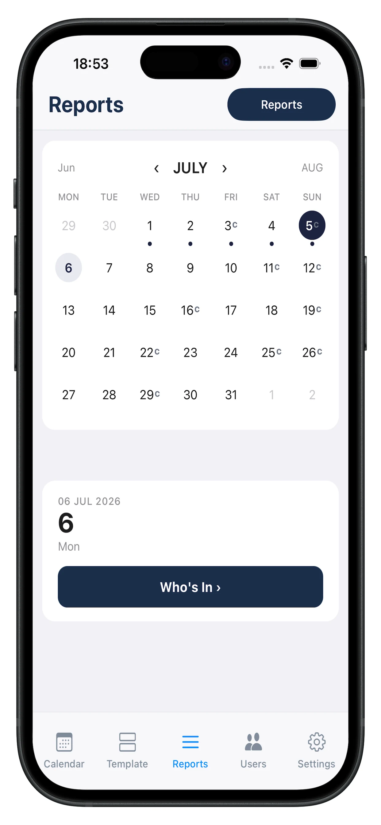 Meal Numbers screenshot